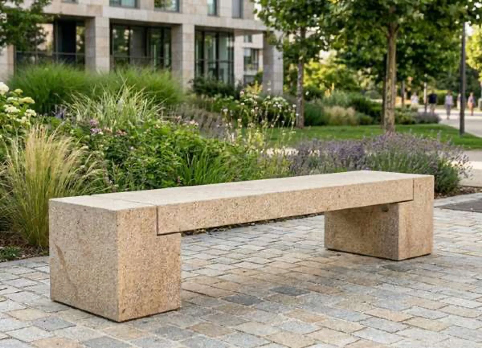 Banc en Granit Beige