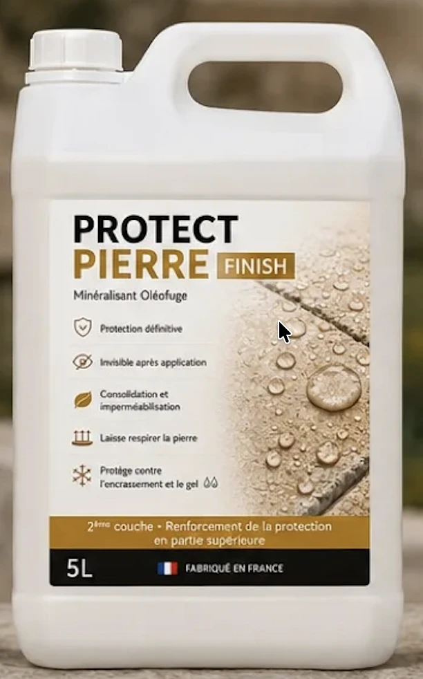Protect Pierre Finish — Minéralisant Oléofuge de Finition